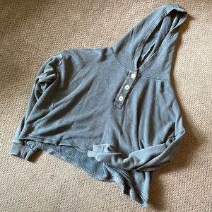 American Eagle Cropped Oversized Sweatshirt